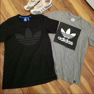 2 adidas shirts
